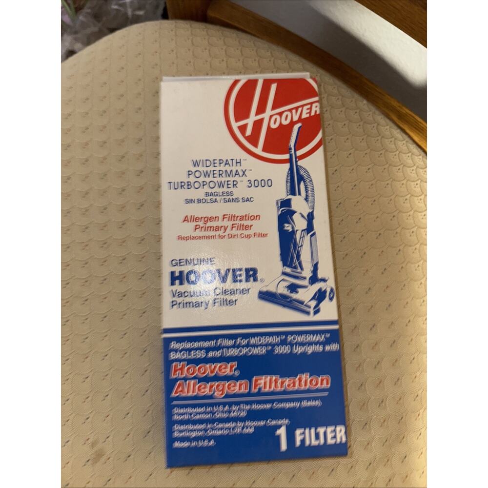 GENUINE HOOVER VACUUM ALLERGEN FILTRATION #40110008 Filter 43613-026 Powermax